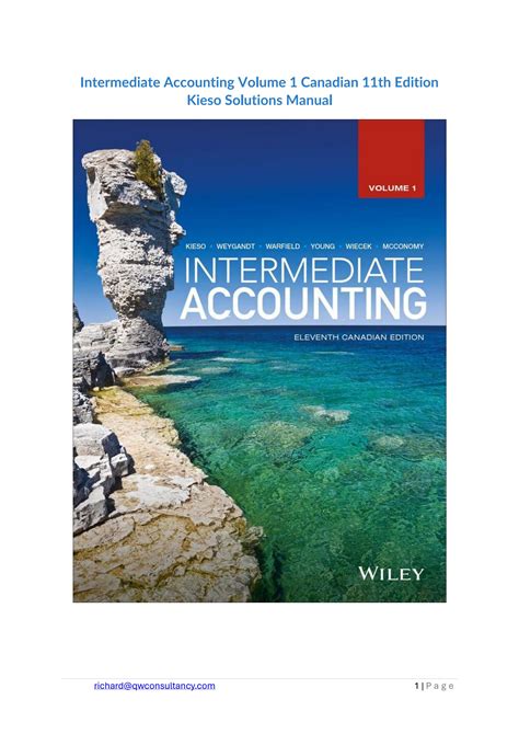 Intermediate Accounting 11th Edition Solutions Manual Kieso Reader