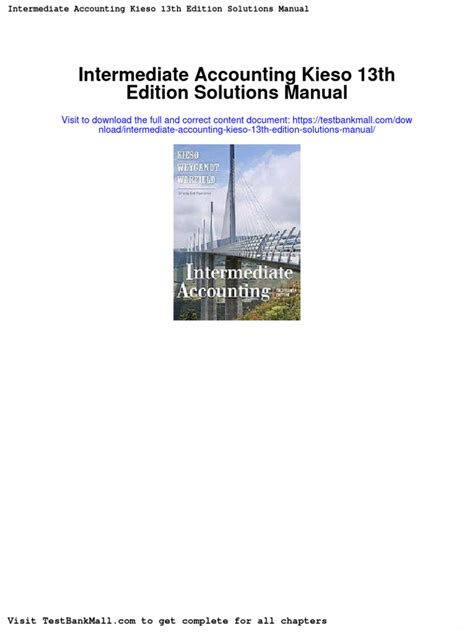 Intermediate Accounting 13th Edition Solutions Manual Chapter 18 Kindle Editon