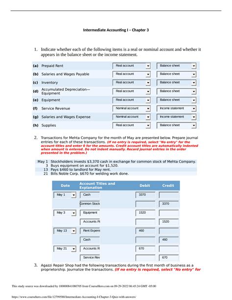 Intermediate Accounting 18e Chapter 3 Answers Reader