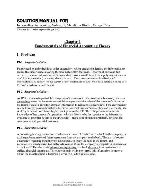 Intermediate Accounting 5th Edition Solutions Manual Epub