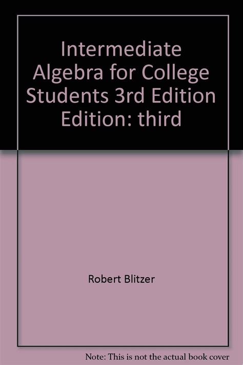 Intermediate Algebra for College Students Kindle Editon