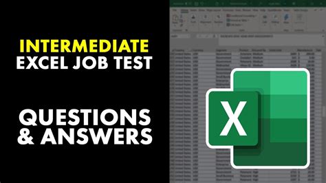 Intermediate Excel Test Questions And Answers Doc