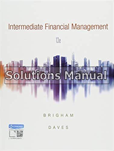 Intermediate Financial Management Brigham Solutions Kindle Editon