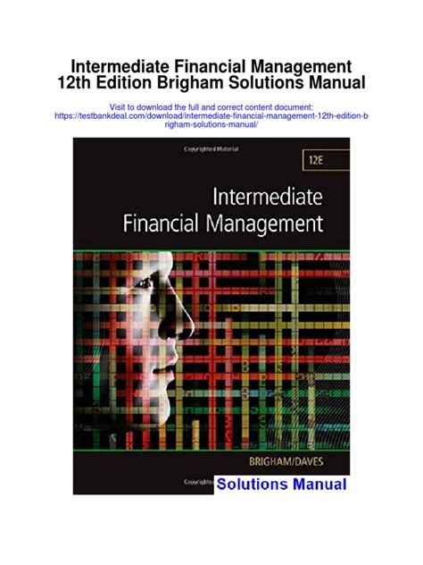 Intermediate Financial Management Finance Brigham Reader