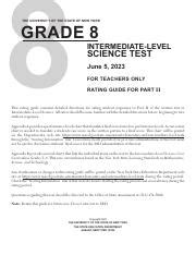 Intermediate Level Science Test June 7 2010 Answers Doc