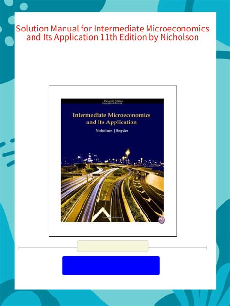 Intermediate microeconomics and its application answer key Ebook Epub