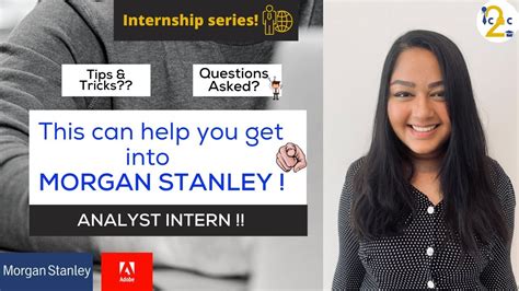 Intern at Morgan Stanley: A Transformative Experience