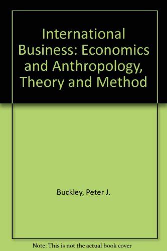 International Business Economics and Anthropology Epub