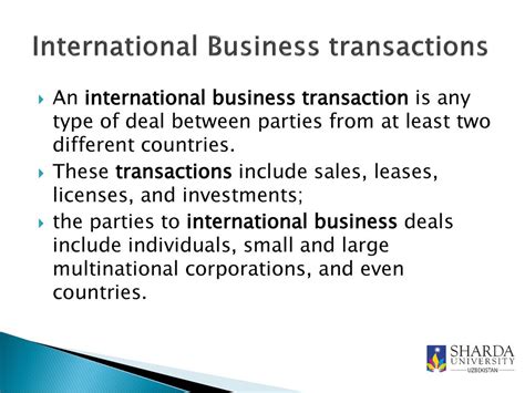 International Business Transactions: