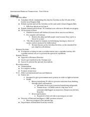 International Business Transactions Exam Answers PDF