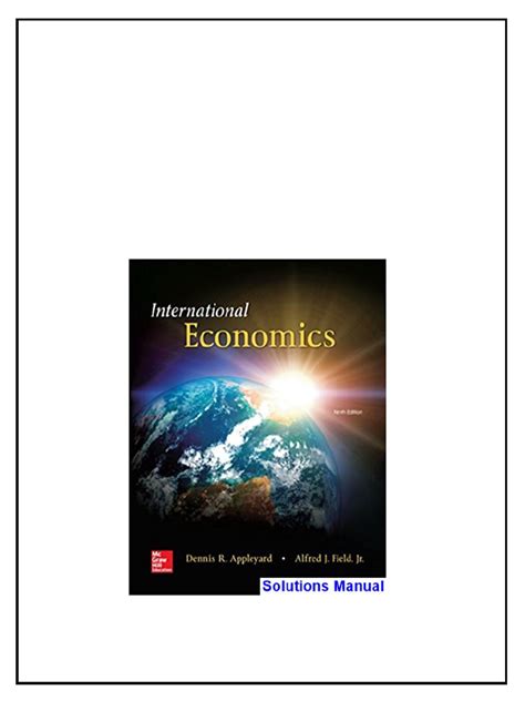 International Economics 9th Edition Answer Free Download Kindle Editon