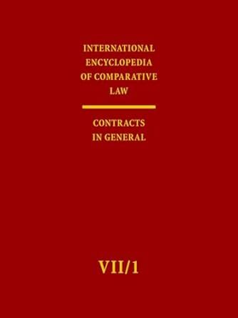 International Encyclopedia of Comparative Law Contracts in General Reader