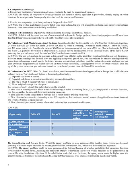 International Financial Management Madura Back Of Answers Kindle Editon