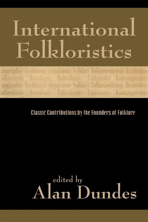 International Folkloristics Classic Contributions by the Founders of Folklore Doc