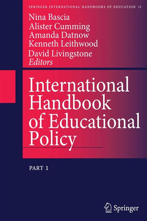 International Handbook of Educational Policy Springer International Handbooks of Education v 1and2 Kindle Editon