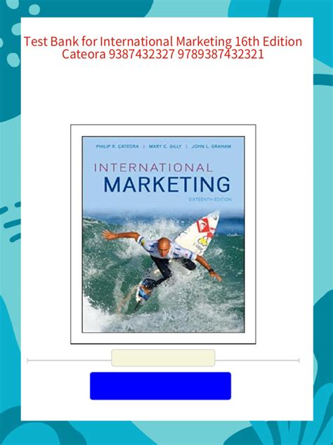 International Marketing 16th Cateora Pdf Epub