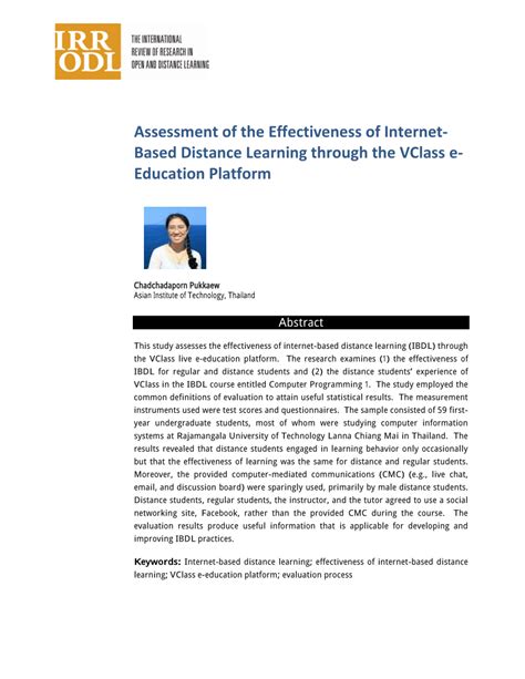 Internet Based Distance Learning Doc