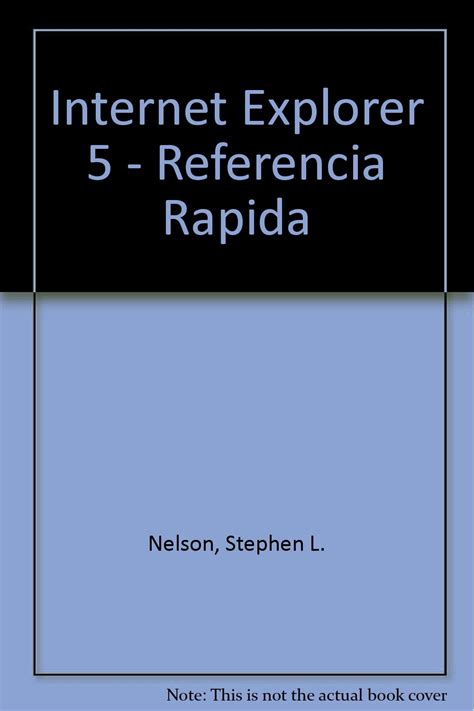 Internet Explorer 5 Referencia Rapida Spanish Edition Epub