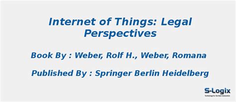 Internet of Things Legal Perspectives Epub