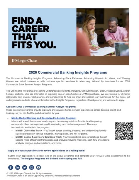Internship Programs at JP Morgan Chase