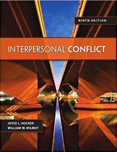 Interpersonal Conflict Wilmot 9th Edition Ebook Kindle Editon
