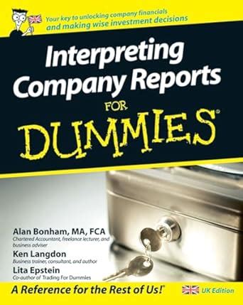 Interpreting Company Reports for Dummies Kindle Editon