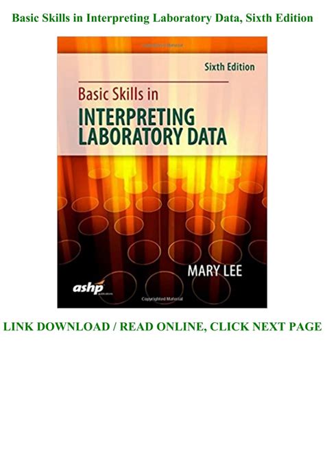 Interpreting Laboratory Data (Paperback) Ebook Doc