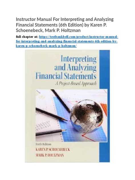 Interpreting and Analyzing Financial Statements PDF