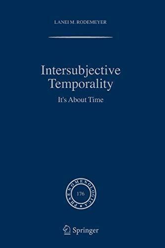 Intersubjective Temporality It's About Time 1st Edition PDF