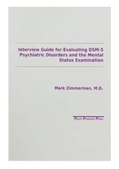 Interview Guide for Evaluation of Dsm-V Disorders Doc