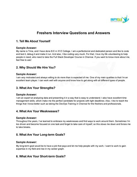 Interview Questions Answers For Freshers In C PDF