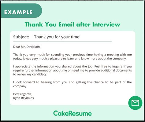 Interview Thank You Email Sample: Expressing Gratitude and Making a Lasting Impression