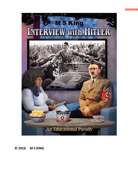 Interview with Hitler An Educational Parody Kindle Editon