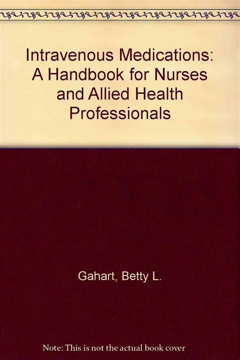 Intravenous Medications A Handbook for Nurses and Allied Health Professionals PDF