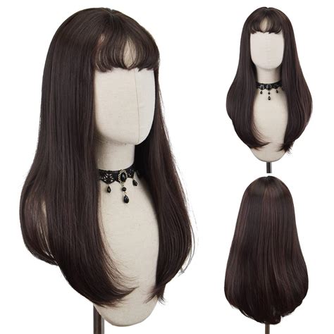 Introducing the Dark Brown Wig with Bangs: The Ultimate Hair Accessory