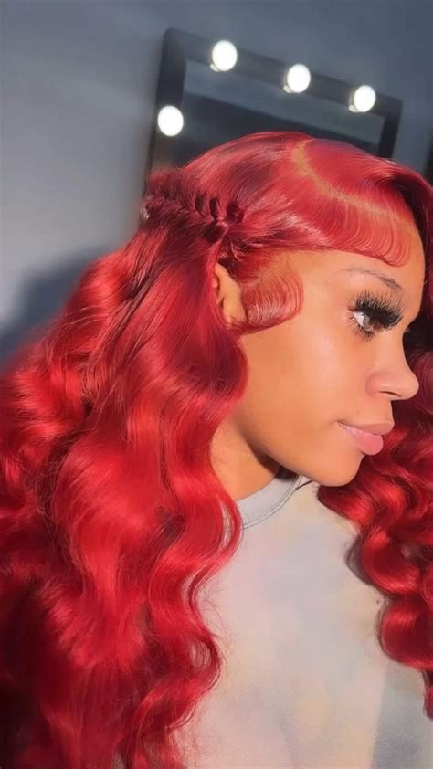 Introducing the Red Lace Front Wig: A Symphony of Style