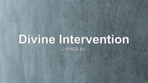 Introduction: A Divine Intervention