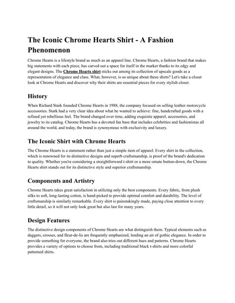 Introduction: Defining the Chrome Heart Dress Phenomenon