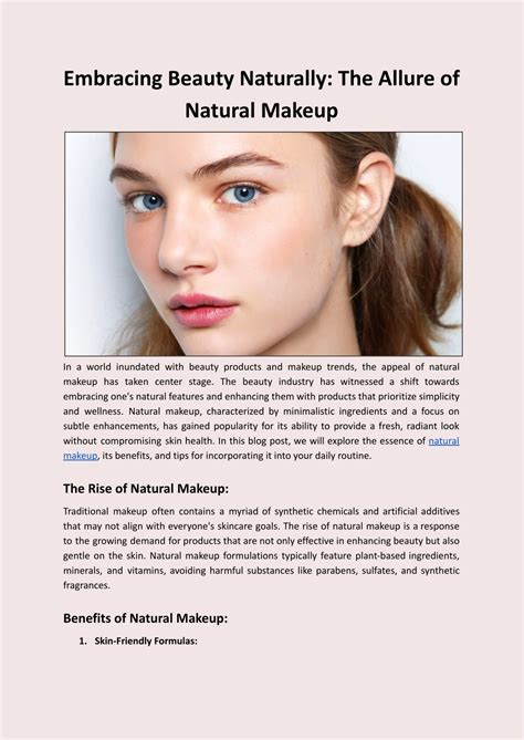 Introduction: Embracing the Allure of Natural Beauty