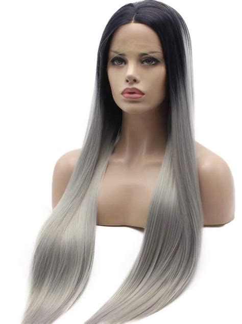 Introduction: Experience the Allure of 28" Straight Long Lace Front Ombre Wigs