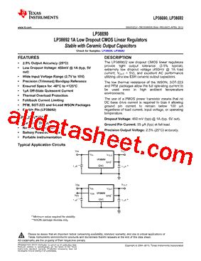 Introduction: Introducing the LP38690SD-3.3/NOPB