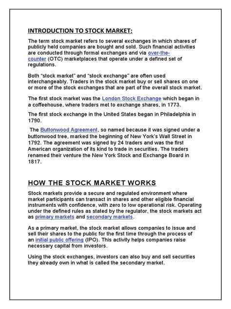 Introduction: Kellogg's Journey in the Stock Market