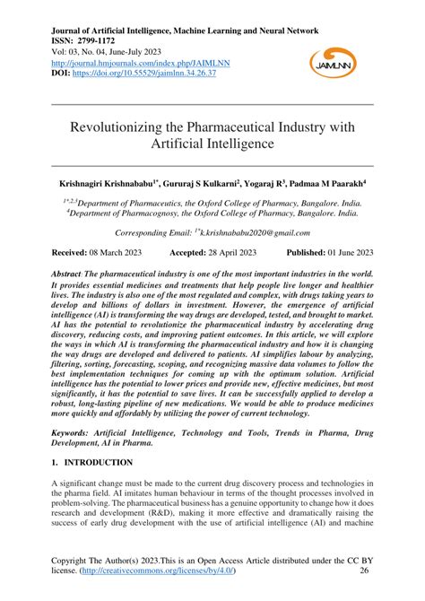 Introduction: Revolutionizing the Pharmaceutical and Food Industries