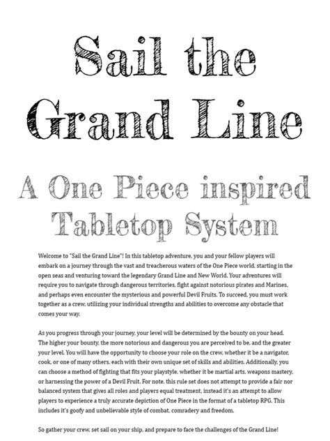 Introduction: Set Sail on the Grand Line