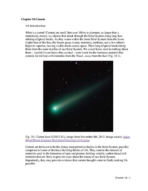 Introduction: The Discovery of Comet Chloe