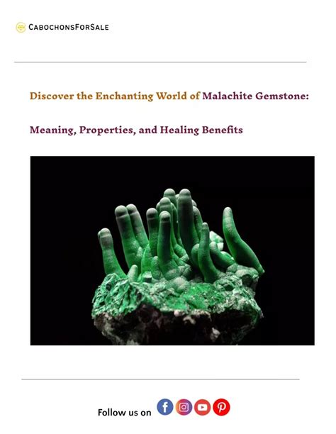 Introduction: The Enchanting World of Malachite