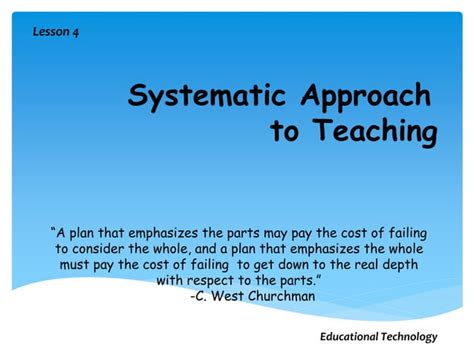 Introduction: The Power of a Systematic Approach