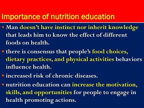 Introduction: The Significance of Nutrition Education in Singapore