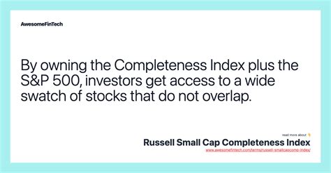 Introduction: Understanding the Russell Small Cap Index