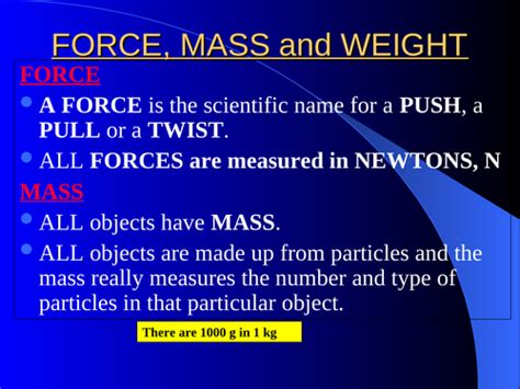 Introduction: Understanding the Significance of Force and Mass Conversion